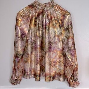Marie Oliver June Silk Blend Blouse Size Medium